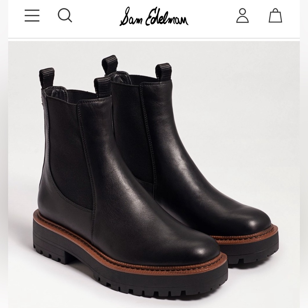 Sam Edelman - Laguna Chelsea Boot - Black - Size 9